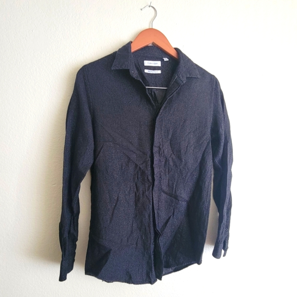 CALVIN KLEIN Long-Sleeve Button Up